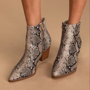 Lulu's Snake Booties